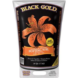 Black Gold 1402040 16 QT U 16 Quart All Organic Potting Soil