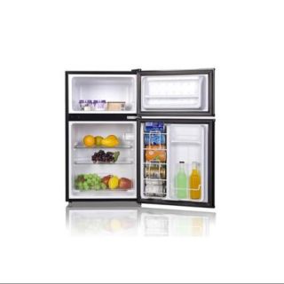 Midea Whd127fb1 Refrigerator/freezer   3.50 Ft   Manual Defrost   Reversible   120 V Ac   75.20 W   Black (whd127fb1)
