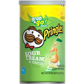 Pringles Grab and Go Sour Cream & Onion Potato Crisps, 2.6 oz