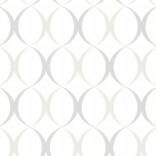 Brewster Wallcovering White Strippable Non Woven Paper Unpasted Classic Wallpaper