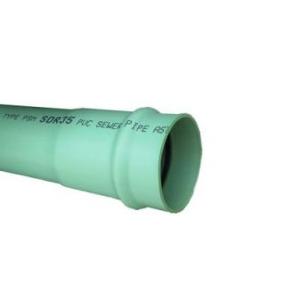 JM eagle 6 in. x 14 ft. PVC Gasketed Gravity Sewer Pipe 68239