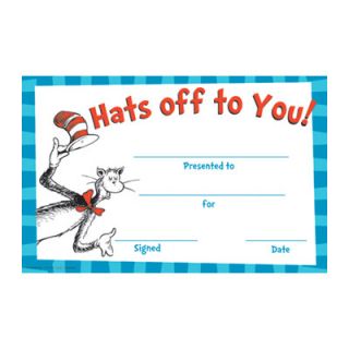 Cat in The Hat Hats Off to You Name Tag by Eureka