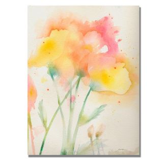 Sheila Golden Garden Poppies Canvas Art