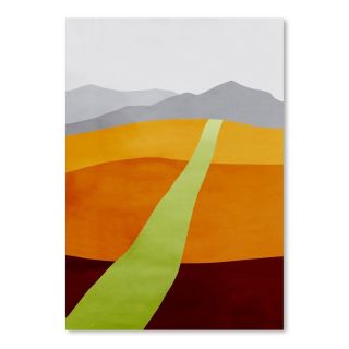 Orange Field 1 Poster Gallery Painting Print by Americanflat