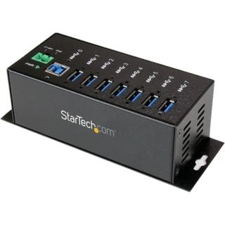 StarTech 7 Port Metal Industrial SuperSpeed USB 3.0 Hub   Mountab
