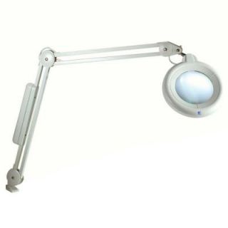 Daylight 5 in. White Slimline Magnifying Lamp U22030 01