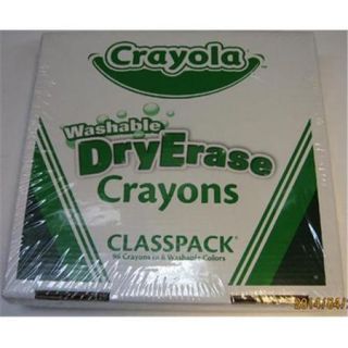 Crayola 98 5208 Dry Erase Crayon Class Pack   96 Count