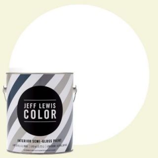 Jeff Lewis Color 1 gal. #JLC610 White Collar Semi Gloss Ultra Low VOC Interior Paint 501610