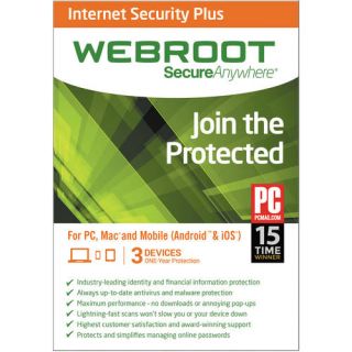 Webroot SecureAnywhere Internet Security Plus 3U