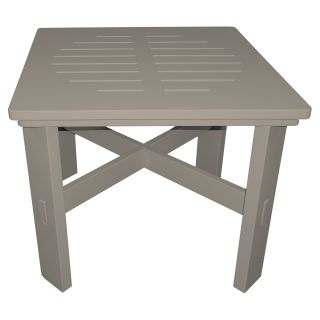Poly Concepts Outdoor 21 in. Square Side Table   Patio Accent Tables