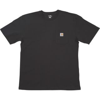 Carhartt Workwear Short Sleeve Pocket T-Shirt — Black, Large, Regular Style, Model# K87