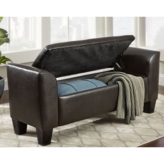 Somette Claire 55 inch Bonded Leather Storage Bench