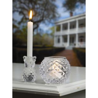Biedermann and Sons Glass Pineapple Mini Candle Holders