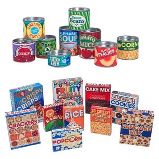 Melissa & Doug Lets Play House Bundle   Grocery Boxes and Cans