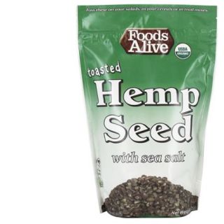 Foods Alive   Organic Toasted Hemp Seeds With Sea Salt   14 oz.