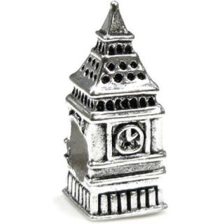 Queenberry .925 Sterling Silver 'London Big Ben Clock' European Charm