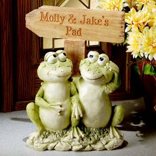 Personalized Frog Welcome Sign