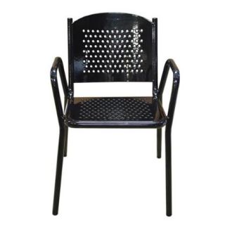 Perforated Stackable Chair (Gray)