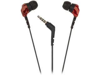 SCOSCHE Black/Red HP253MDRD Noise Isolation Earbuds with Controls