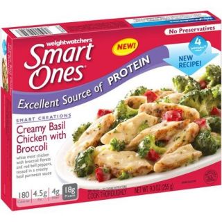 Weight Watchers Smart Ones Smart Creations Creamy Basil Chicken with Broccoli, 9 oz