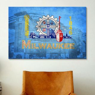 Milwaukee Flag, Miller Park Graphic Art on Canvas by iCanvas