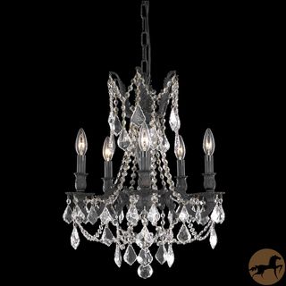 Christopher Knight Home Meilen 5 light Royal Cut Crystal and Antique