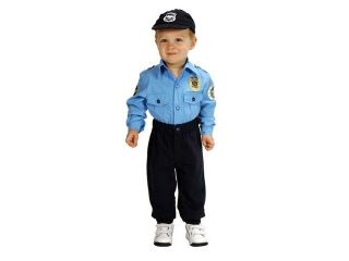 Personalized Infant Police Officer Costume With Cap