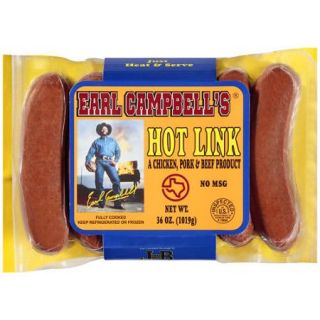 Earl Campbell Hot Link Sausage, 36 Oz