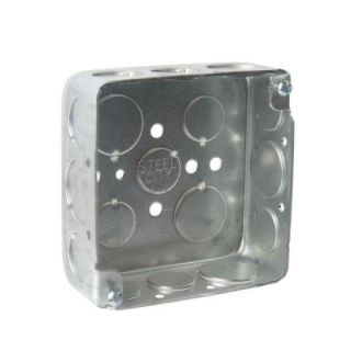 Steel City 2 Gang 21 cu. in. Square Wall Box (Case of 50) 521511234 50R