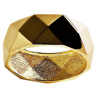 NEXTE Jewelry 14k Goldplated Octant Spherical Fashion Bangle