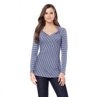 Antthony "Maxine" Striped Crossover Top   7902256