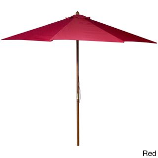 Jordan Manufacturing 9 foot Wooden Market Umbrella