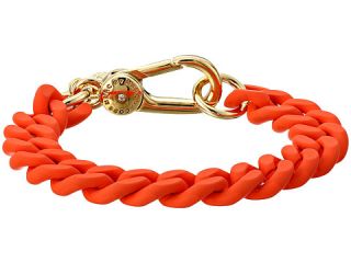 Marc By Marc Jacobs Key Items Rubber Chain Bracelet Orange Glow