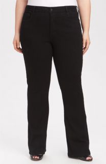 NYDJ Barbara Stretch Bootcut Jeans (Black) (Plus Size & Petite Plus)