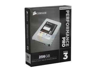 Corsair Performance Pro Series 2.5" 256GB SATA III MLC Internal Solid State Drive (SSD) CSSD P256GBP BK