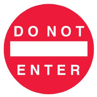 Do Not Enter Sign Wall Decal by Wallhogs