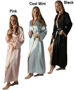 Womens Classic Long Satin Robe  ™ Shopping