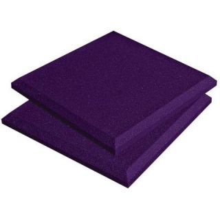Auralex 1 ft. W x 1 ft. L x 2 in. H SonoFlat Panels   Purple (14 Box) SFLAT1114PUR