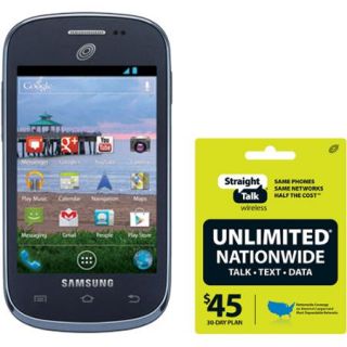 Straight Talk Samsung Galaxy Centura S738C Refurbished Prepaid Smartphone w/Bonus $45 Unlimited Plan