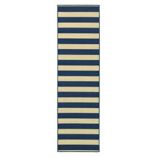 Indoor/Outdoor Rugby Stripe Rug