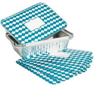 Simply Baked Rectangular Aluminum Pans   Set of 6 9506Y 36