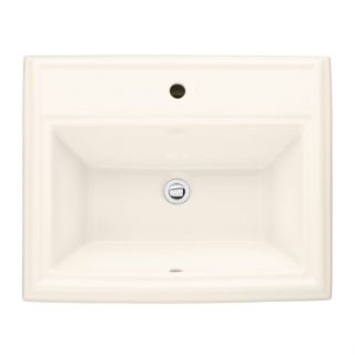 American Standard Town Square Linen Fire Clay Drop In Rectangular Bathroom Sink with Overflow