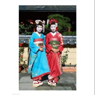 Portrait of two geishas Poster Print (18 x 24)