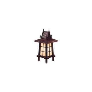 Oriental Furniture 18 in Walnut Indoor Table Lamp with Paper Shade