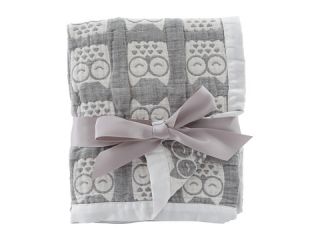 Lolli Living Living Textiles Muslin Jacquard Blanket Grey Owl