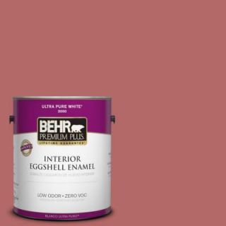 BEHR Premium Plus 1 gal. #PMD 12 Desert Rose Zero VOC Eggshell Enamel Interior Paint 230001