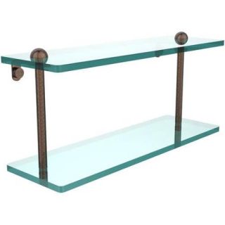 16" 2 Tiered Glass Shelf (Build to Order)