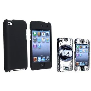 INSTEN Black+Hundred Dollar Rubber Hard Skin Case For Apple iPod Touch 4 4th Gen 4G