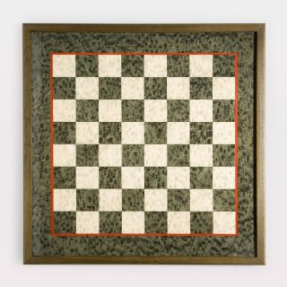 20 Inch Red Pinstripe Italian Chess Board   Chess Boards