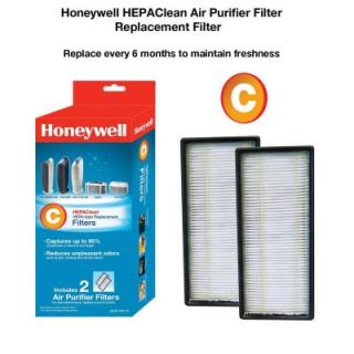 Honeywell HEPA Clean Replacement Filters (2 Pack) HRF C2